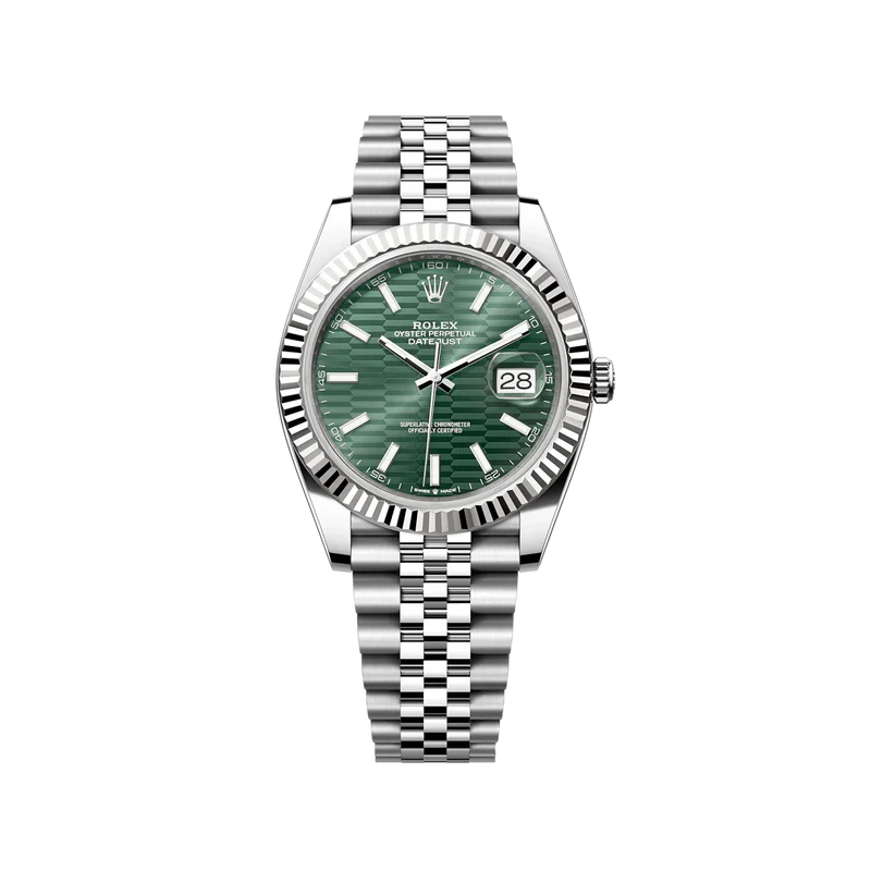 Rolex Date-Just Green motif